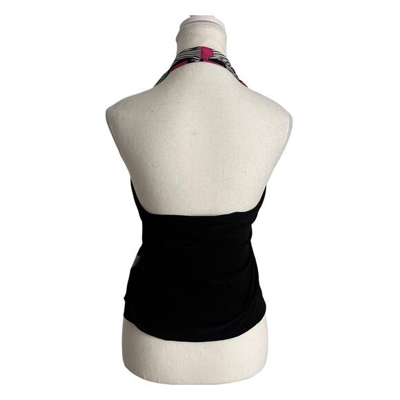 Hot Fash Super Vintage 90s Early 2000s Y2K Haltered Plunging Polka Dot Top - Picture 2 of 5